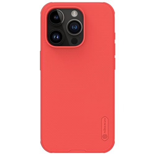 Nillkin Super Frosted Shield für iPhone 15 Pro Hülle Rot von Nillkin