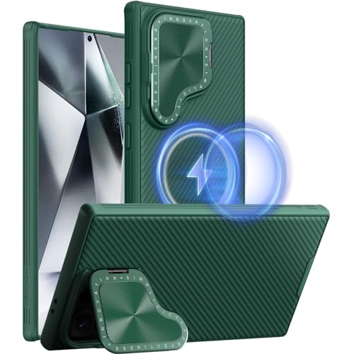 Nillkin für Samsung Galaxy S24 Ultra Hülle, CamShield Prop S24 Ultra Handyhülle mit Kameraschutz und Ständer, Kompatibel mit MagSafe, 360 Grad Schutzhülle für Samsung S24 Ultra, Grün Nillkin für Samsung Galaxy S24 Ultra Hülle, CamShield Prop S24 Ultra Handyhülle mit Kameraschutz und Ständer, Kompatibel mit MagSafe, 360 Grad Schutzhülle für Samsung S24 Ultra, Grün von Nillkin