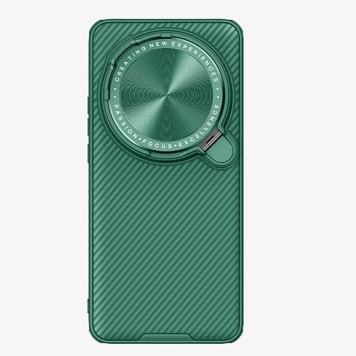Nillkin für Xiaomi 15 Ultra Hülle Magsafe mit Kameraschutz,Magnetische hülle für xiaomi 15 Ultra mit Kickstand Ständer, [Stoßfest/rutschfest][Dünn] [TPU+CP][Matt],Grün von Nillkin