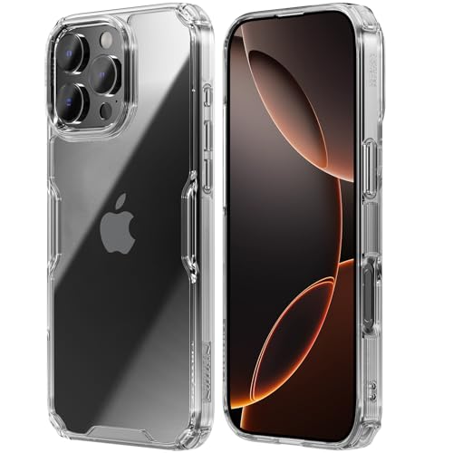 Nillkin für iPhone 16 Pro Max Hülle, Transparente Dünn Hülle mit Militär Fallschutz Anti Vergilbung Handyhülle, PC Kratzresistente Rückseite Stoßfest Clear Case für iPhone 16 Pro Max, Klar Nillkin für iPhone 16 Pro Max Hülle, Transparente Dünn Hülle mit Militär Fallschutz Anti Vergilbung Handyhülle, PC Kratzresistente Rückseite Stoßfest Clear Case für iPhone 16 Pro Max, Klar von Nillkin