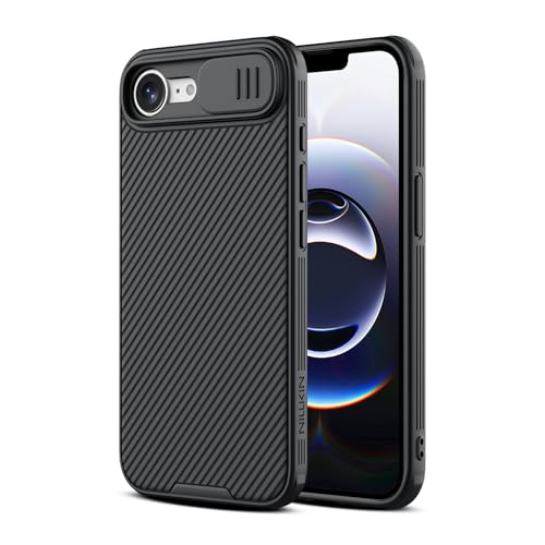 Nillkin für iPhone 16e Hülle mit Kameraschutz,Handyhülle iPhone 16e Hülle Gutes Handgefühl Schutzhülle[TPU+CP][Dünne][rutschfest/Stoßfest Absturzsicherung/Kratzfest],Schwarz von Nillkin