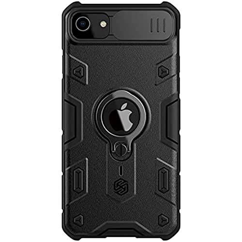 Nillkin iPhone SE 2020 Hülle Slide Camera Protection Case for iPhone SE 2 and iPhone 7 8 Cover Ring Stand Holder, schwarz Nillkin iPhone SE 2020 Hülle Slide Camera Protection Case for iPhone SE 2 and iPhone 7 8 Cover Ring Stand Holder, schwarz von Nillkin