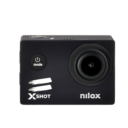 Nilox, Action Cam XShot, Action-Kamera Auflösung 12 MP, 5,1 cm LCD-Bildschirm, WLAN-Verbindung, wasserdicht bis 30 m, mit Schutzhülle, Akku 900 mAh, SD-Karte bis zu 32 GB von Nilox