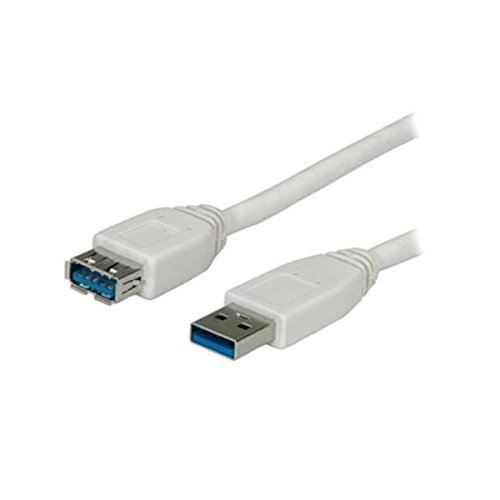 Nilox 0,8 m USB3.0 – USB Kabel (3.0 (3.1 Gen. 1), USB A, USB A, männlich/weiblich, weiß) von Nilox