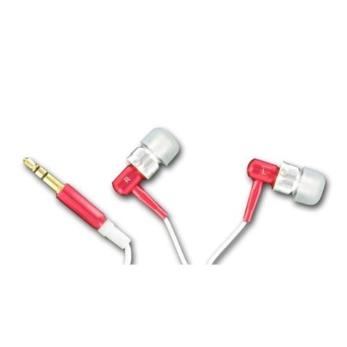 Nilox Dynamic In-Ear Kopfhörer, kabellos, Rot mit Kopfhörern und Mikrofonen (kabelgebunden, Binaural, 16-20.000 Hz, 108 dB, 30 Ohm, rot) von Nilox