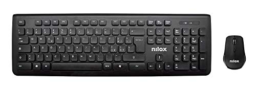 Nilox Kit Tastatur + Maus kabellos, Schwarz von Nilox