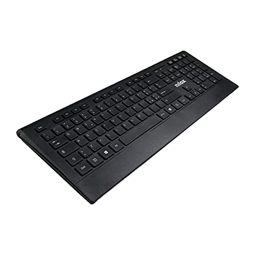 Nilox Kt40W Wireless Tastatur – leise – italienisches Layout Qwerty, Schwarz von Nilox