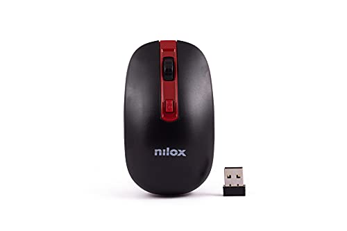 Nilox Maus, 2,4 GHz, WLAN, schwarz, nxmowi2002 von Nilox