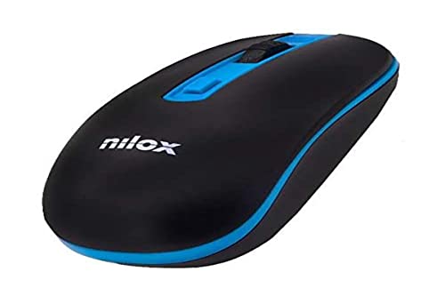 Nilox Maus Wireless 1000 DPI schwarz/blau von Nilox