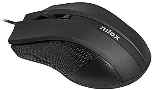 Nilox Optische Maus, USB, 1600 DPI, Schwarz von Nilox