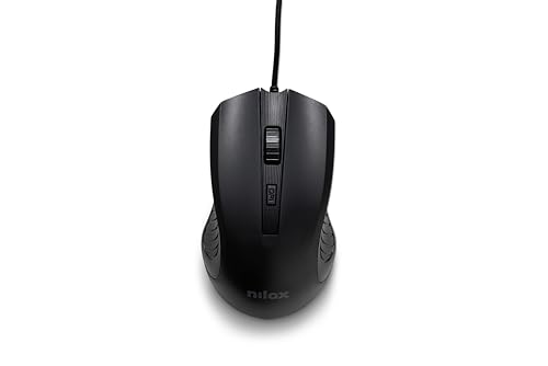Nilox USB-Maus mit Kabel, Schwarze Marke von Nilox