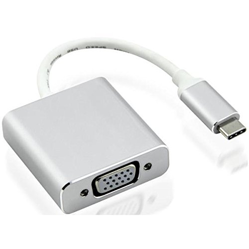 Nilox USB Type-C – VGA M/F USB Type-C VGA Silber – Adapter für Kabel (USB, VGA, männlich/weiblich, Silber) von Nilox