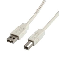 Nilox nx090301122 4.5 m USB auf USB B weiß – USB Kabel (USB A, USB B, männlich/männlich, gerade, gerade, weiß) von Nilox