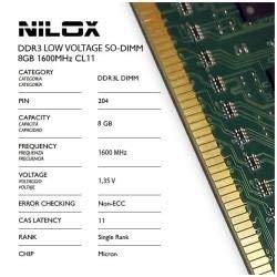 Nilox nxs8l1600 m1 C11 Arbeitsspeicher, grün Nilox nxs8l1600 m1 C11 Arbeitsspeicher, grün von Nilox