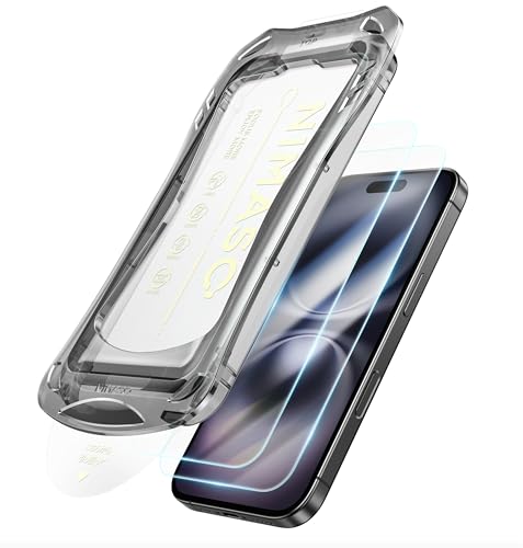 NIMASO DSP24G1380 Glasfolie für iPhone 16 Plus/iPhone 15 Plus Panzerglas Auto Staubentfernung Schutzfolie Super Einfach anzubringen Stoßfest Anti-Fingerabdruck Führungsrahmen 2 Pack Kompatibel mit NIMASO DSP24G1380 Glasfolie für iPhone 16 Plus/iPhone 15 Plus Panzerglas Auto Staubentfernung Schutzfolie Super Einfach anzubringen Stoßfest Anti-Fingerabdruck Führungsrahmen 2 Pack Kompatibel mit von Nimaso