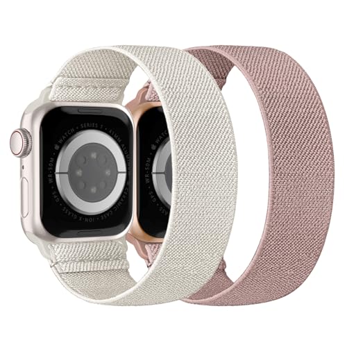 Nimblistic Nylon Solo Loop Kompatibel mit Apple Watch Armband 41mm 40mm 38mm, Elastisches Stoff Sport Ersatzarmband für Iwatch Series SE 9 8 7 6 5 4 3 Damen Herren, 2er Pack Nimblistic Nylon Solo Loop Kompatibel mit Apple Watch Armband 41mm 40mm 38mm, Elastisches Stoff Sport Ersatzarmband für Iwatch Series SE 9 8 7 6 5 4 3 Damen Herren, 2er Pack von Nimblistic