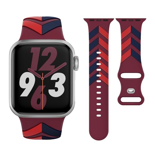Nimblistic Sport Apfelband Kompatibel mit Apple Watch Armband 41mm 40mm 38mm Silikon Band Kompatibel für iWatch SE Ultra/Ultra 2 Series 9 8 7 6 5 4 3 2 Damen Herren Wasserdicht Nimblistic Sport Apfelband Kompatibel mit Apple Watch Armband 41mm 40mm 38mm Silikon Band Kompatibel für iWatch SE Ultra/Ultra 2 Series 9 8 7 6 5 4 3 2 Damen Herren Wasserdicht von Nimblistic