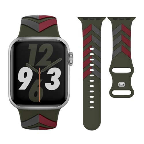 Nimblistic Sport Apfelband Kompatibel mit Apple Watch Armband 45mm 44mm 49mm 42mm Silikon Band Kompatibel für iWatch SE Ultra/Ultra 2 Series 9 8 7 6 5 4 3 2 Damen Herren Wasserdicht Nimblistic Sport Apfelband Kompatibel mit Apple Watch Armband 45mm 44mm 49mm 42mm Silikon Band Kompatibel für iWatch SE Ultra/Ultra 2 Series 9 8 7 6 5 4 3 2 Damen Herren Wasserdicht von Nimblistic