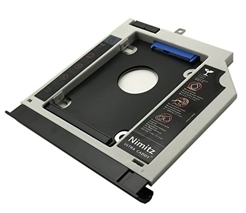 Nimitz zweite HDD/SSD, Festplatten-Caddy für Lenovo Ideapad 310 510 mit Blende/Halterung von Nimitz