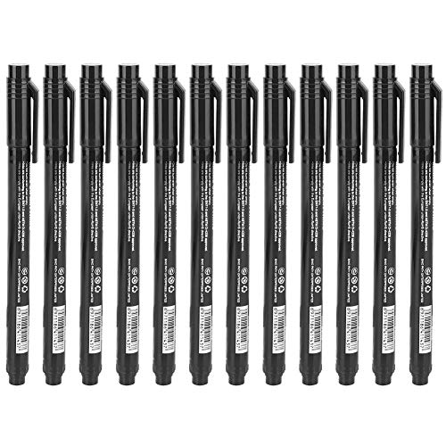 Nimoa Mikron-Liner, Mikron-Linerstift Micron Liner Pen Feinspitzen Tintenstift Kalligraphiestift zum Zeichnen von Skizzen # 12 Stück von Nimoa
