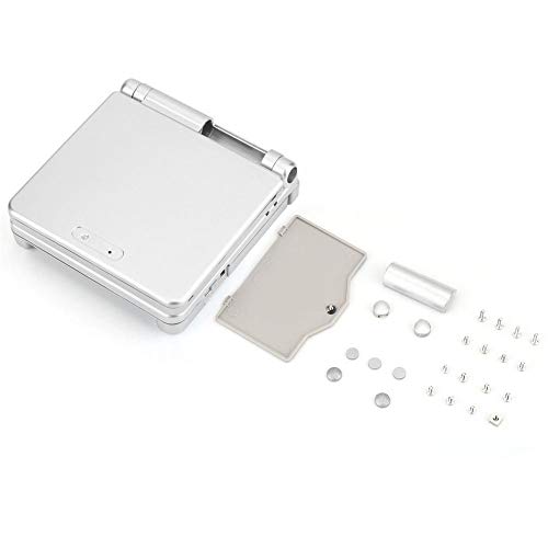 Nimoa Spielhülle, Game Case Cover Console Cas für Nin-Tendo Game Boy Advance GBA SP Schutzteil ABS Case Cover Repair Parts Kit (Silber) von Nimoa