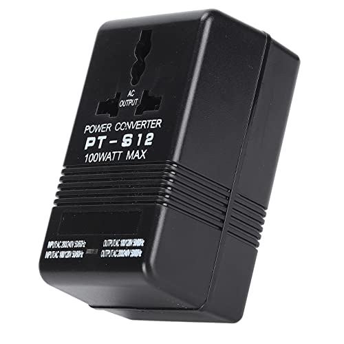 Spannungswandler 100W 110V zu 220V, Reiseadapter Spannungs Wandler Transformator, 110V/120V bis 220V/240V Dual Kanal Auf/Abwärtsfahrt Adapter Steckdosenadapter Stecker Adapter für Reisen,RVs,Camping Spannungswandler 100W 110V zu 220V, Reiseadapter Spannungs Wandler Transformator, 110V/120V bis 220V/240V Dual Kanal Auf/Abwärtsfahrt Adapter Steckdosenadapter Stecker Adapter für Reisen,RVs,Camping von Nimomo