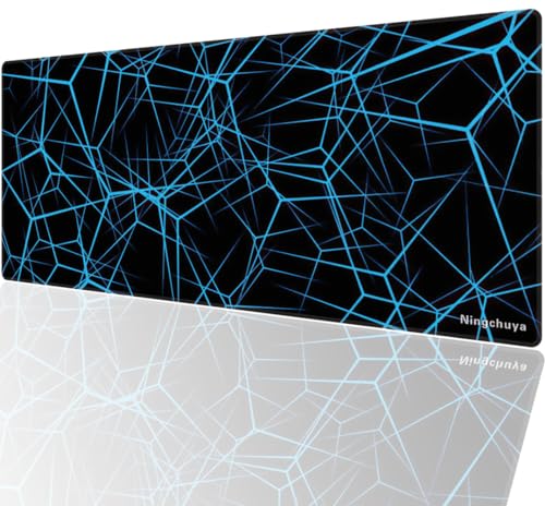Ningchuya XL Gaming Mauspad- 700x300mm Mousepad- Vernähte Kanten- Gamer Desk Mat- rutschfeste Gummibasis (70x30 Keji05) von Ningchuya