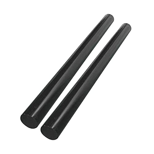 2 Stk, schwarzer massiver ABS-Rundstab, Durchmesser 35 mm-55 mm, Länge 19,6 Zoll/500 mm, für Architekturmodellbau, Durchmesser,35mm von Ningvong