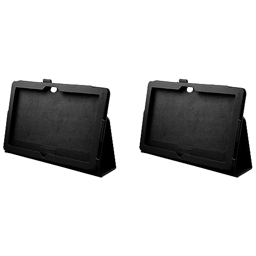Niniang 2 x Schutzhülle aus Leder für Tablet 10.6 Windows 8 RT, Schwarz von Niniang
