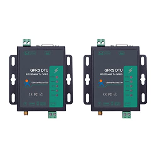 Niniang Modem GSM 2 Stück Serie RS232 RS485 auf GPRS DTU mit EU-Stecker aus Kunststoff von Niniang