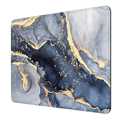 Niniubye Mauspad, 20.3x25.4 cm, ultradick, 5 mm, für Computer oder Gaming-Mauspad, rutschfeste Gummiunterseite, genähte Kanten, minimalistisches Boho-Muster, Büro, blaugrauer Marmor Niniubye Mauspad, 20.3x25.4 cm, ultradick, 5 mm, für Computer oder Gaming-Mauspad, rutschfeste Gummiunterseite, genähte Kanten, minimalistisches Boho-Muster, Büro, blaugrauer Marmor von Niniubye