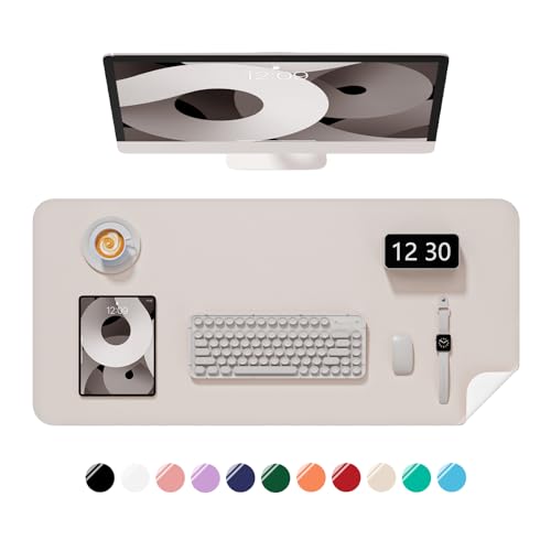 Niniubye Schreibtischunterlage, 76,2 x 35,6 cm, PU-Leder, rutschfeste Schreibtischunterlage, großes Mauspad für den Schreibtisch, wasserdichte Laptop-Schreibunterlage für Büro, Zuhause, Arbeit, Gaming Niniubye Schreibtischunterlage, 76,2 x 35,6 cm, PU-Leder, rutschfeste Schreibtischunterlage, großes Mauspad für den Schreibtisch, wasserdichte Laptop-Schreibunterlage für Büro, Zuhause, Arbeit, Gaming von Niniubye