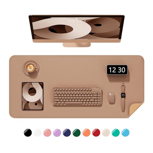 Niniubye Schreibtischunterlage, 90,2 x 43,2 cm, PU-Leder, rutschfeste Schreibtischunterlage, großes Mauspad für Desktop, wasserdichte Laptop-Computer-Schreibunterlage für Büro, Zuhause, Arbeit, Niniubye Schreibtischunterlage, 90,2 x 43,2 cm, PU-Leder, rutschfeste Schreibtischunterlage, großes Mauspad für Desktop, wasserdichte Laptop-Computer-Schreibunterlage für Büro, Zuhause, Arbeit, von Niniubye