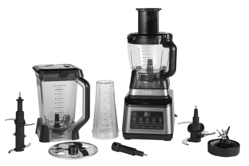 Ninja 3-in-1 Küchenmaschine mit Auto-iQ, schwarz/silber von Ninja