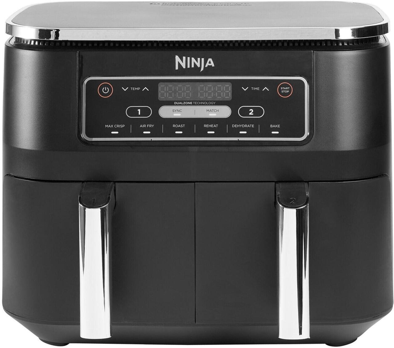 Ninja Doppel-Heißluftfritteuse AF300EU, schwarz Ninja Doppel-Heißluftfritteuse AF300EU, schwarz von Ninja