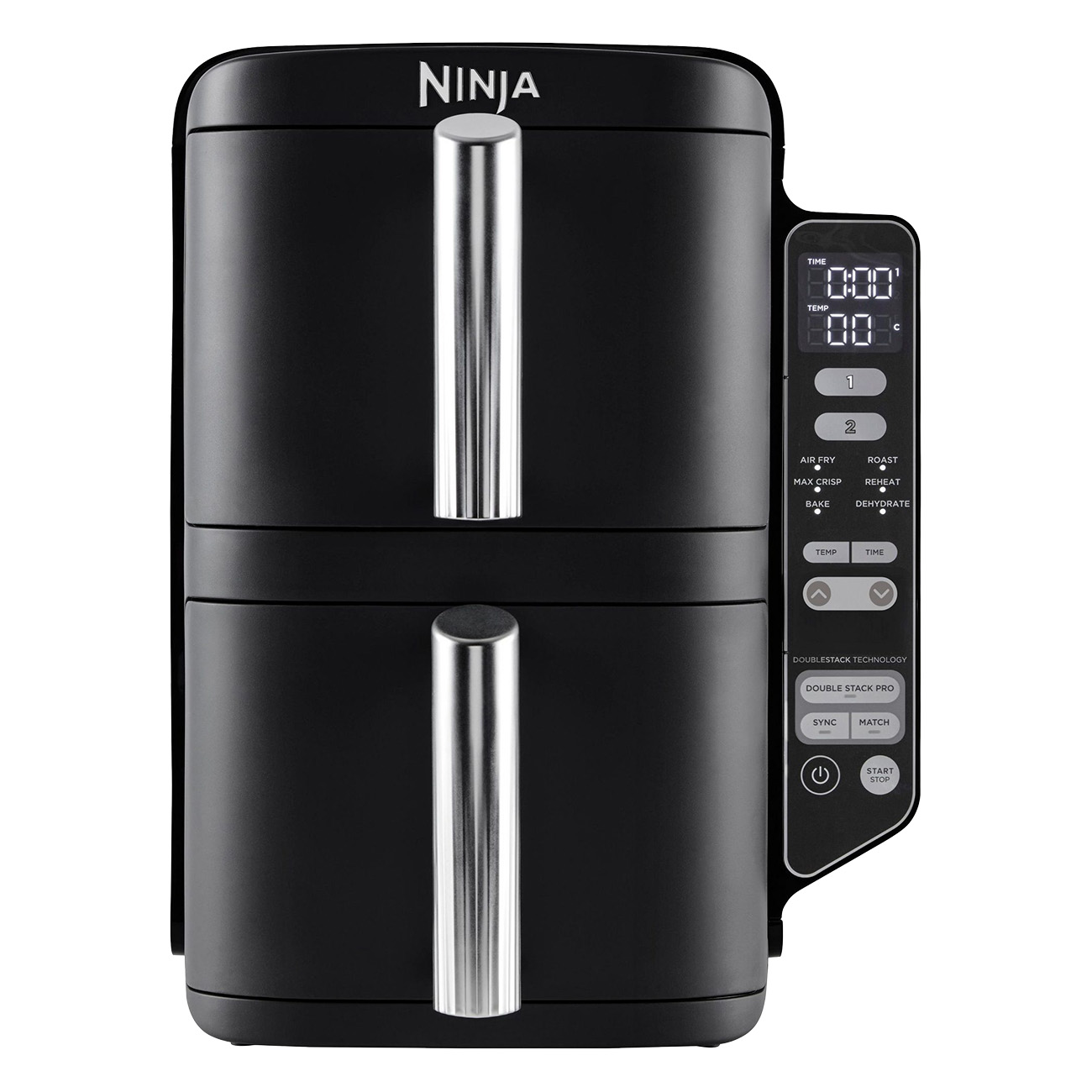 Ninja Double Stack SL300EU schwarz | Hei?luftfritteuse | 2 Schubladen | 4 Speisen gleichzeitig garen | 6 Garfunktionen | 7,6 Liter | SYNC-Funktion Ninja Double Stack SL300EU schwarz | Hei?luftfritteuse | 2 Schubladen | 4 Speisen gleichzeitig garen | 6 Garfunktionen | 7,6 Liter | SYNC-Funktion von Ninja