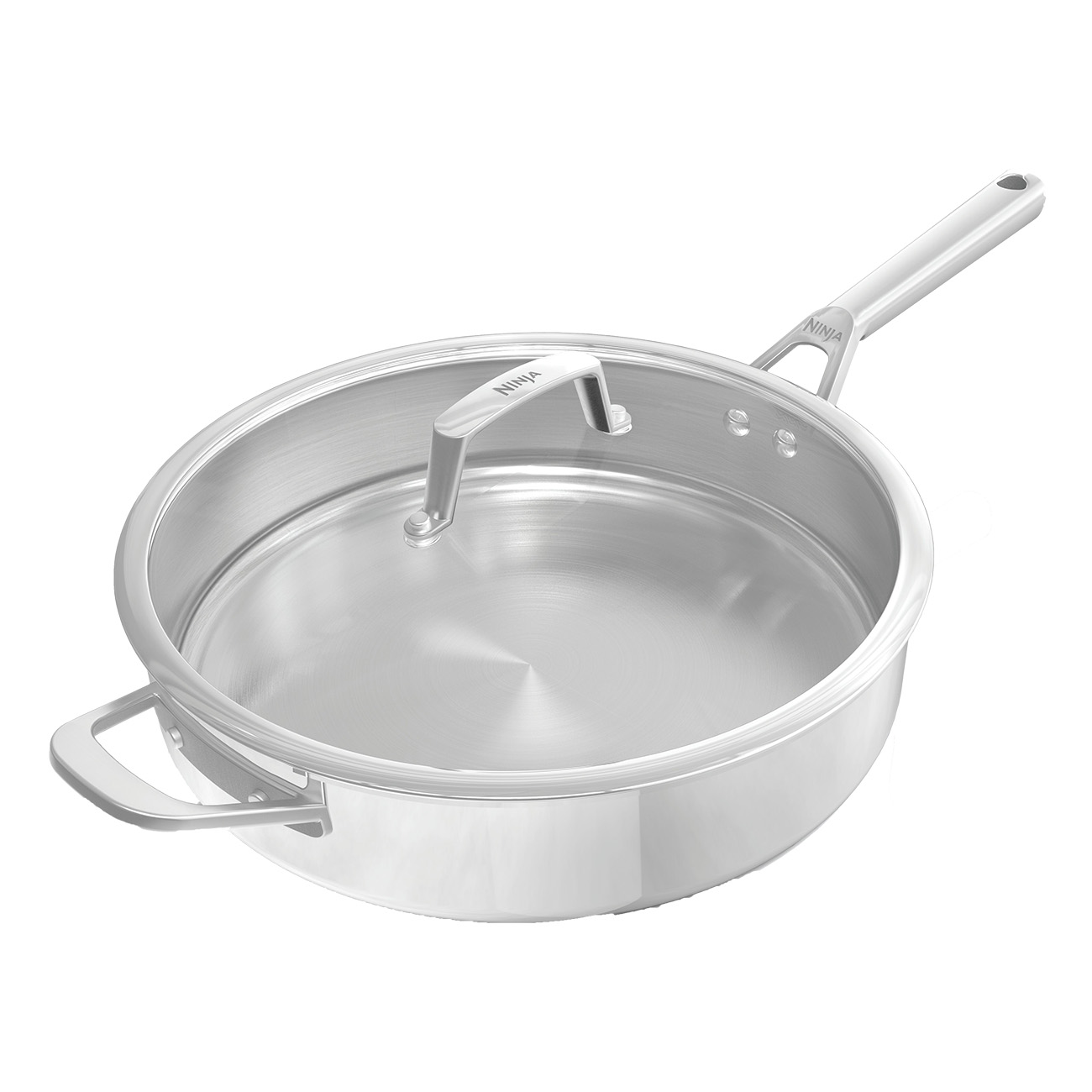 Ninja EverClad C90126DE Edelstahl | Edelstahl-Bratpfanne (26 cm) | Sp?lmaschinengeeignet | Geeignet f?r alle Herdarten | Ofenfest bis 315 ?C von Ninja