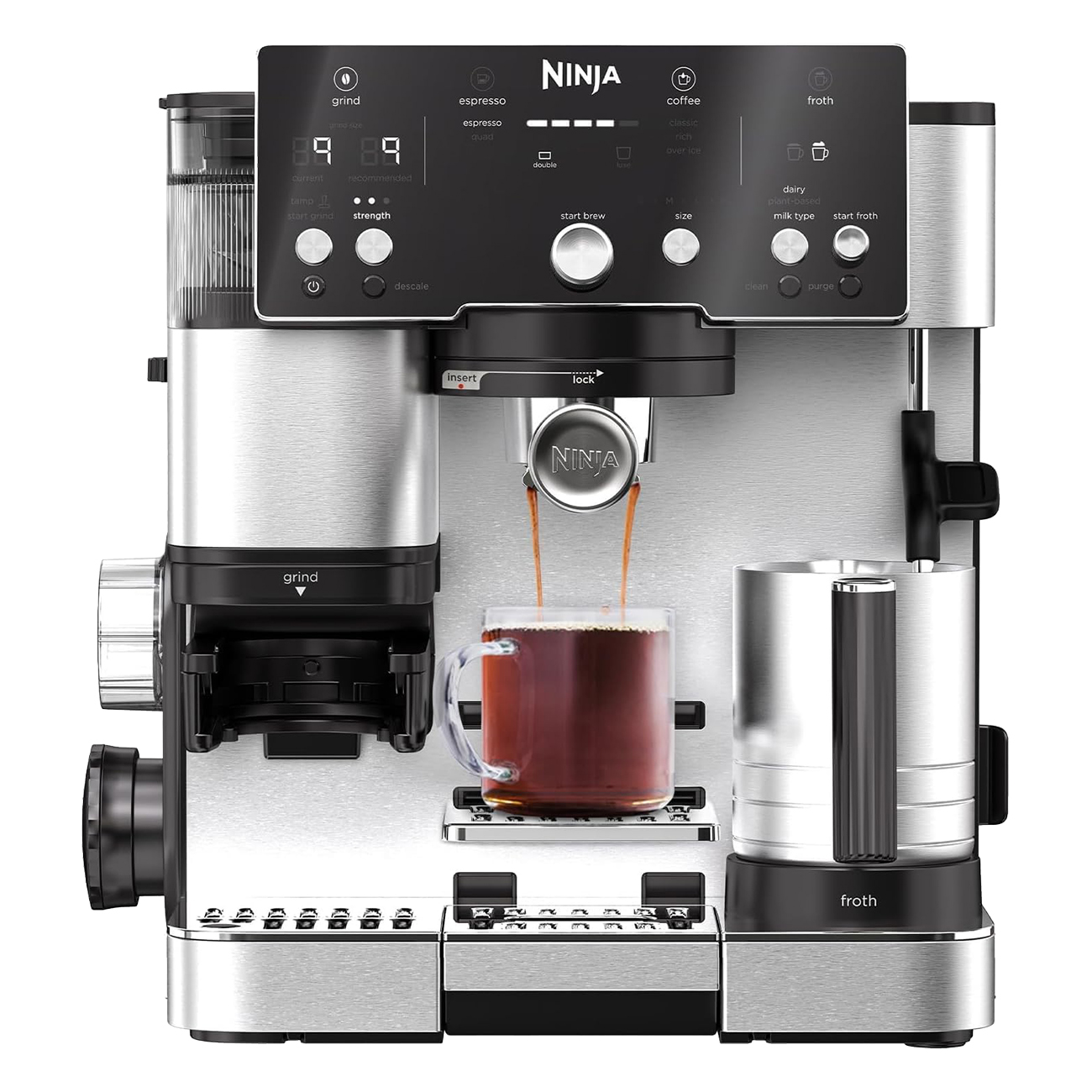 Ninja Luxe Caf? Essential ES501EU silber | Kaffeemaschine | Espresso & Filterkaffee | Barista Assist Technology | Automatisches Dual Froth System Ninja Luxe Caf? Essential ES501EU silber | Kaffeemaschine | Espresso & Filterkaffee | Barista Assist Technology | Automatisches Dual Froth System von Ninja