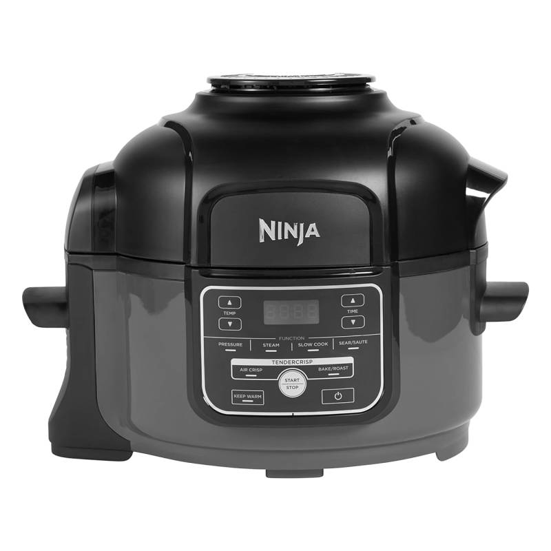 Ninja OP100EU Foodi MINI Multikocher schwarz | Multikocher | 6 Funktionen | 75% weniger Fett | Sp?lmaschinengeeignet | Keramikbeschichtung von Ninja