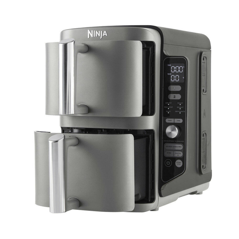 Ninja SL400EU Fritteuse Doppel 9,5 l 2470 W Heißluftfritteuse Schwarz, Grau Ninja SL400EU Fritteuse Doppel 9,5 l 2470 W Heißluftfritteuse Schwarz, Grau von Ninja