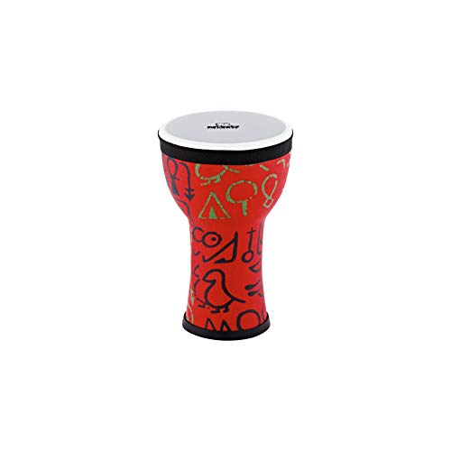 Nino Percussion Elements Mini Djembe - Kleines Musikinstrument für Kinder ab 3 Jahren - Durchmesser 6 Zoll - Kunststoff, Mehrfarbig (NINO-EMDJ-PS) von Nino Percussion