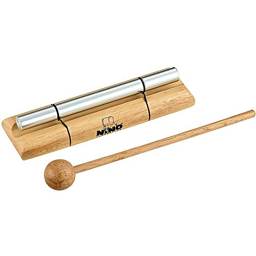 Nino Percussion Energy Chimes Musikinstrument – Medium – inklusive Schlägel – für Kinder ab 3 Jahren – Holz und Aluminium, Natur (NINO579M) von Nino Percussion