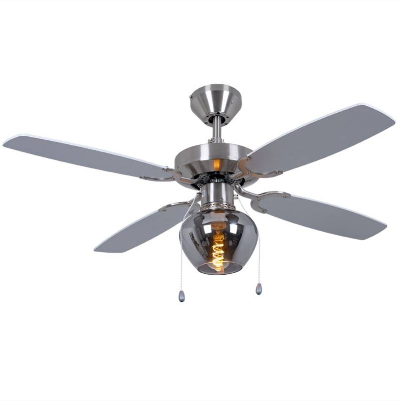 Smart RGB LED Deckenventilator, Retro-Look, D 105 cm von Nino