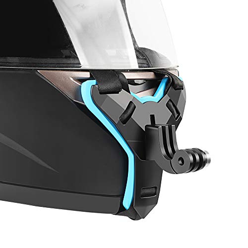 D&F Motorradhelm Vordere Kinn Halterung Halter Helm Strap Mount für DJI Osmo Action,GoPro Hero 11/10/9 /8/7/6/5/4/3,YI Action Kamera von Ninonly