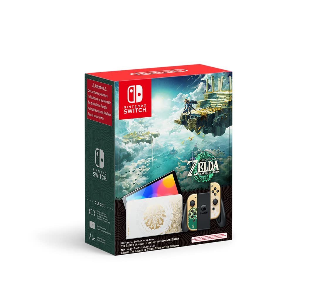Nintendo Switch OLED Konsole - The Legend Of Zelda: Tears Of The Kingdom Edition (inkl. Joy-Con), Handheld Spielekonsole - Limited Edition von Nintendo Switch