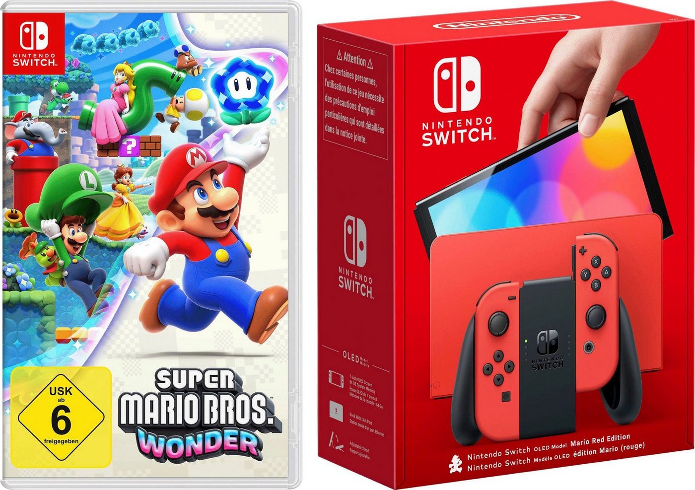 Nintendo Switch OLED Mario Edition + Super Mario Bros. Wonder von Nintendo Switch