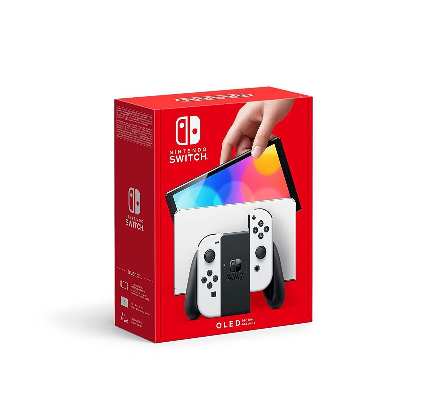 Nintendo Switch OLED-Modell, Weiß, Spielkonsole Videospielkonsole, Gaming Konsolen Spielkonsole mit Spiele Spielkonsolen für Unterwegs von Nintendo Switch