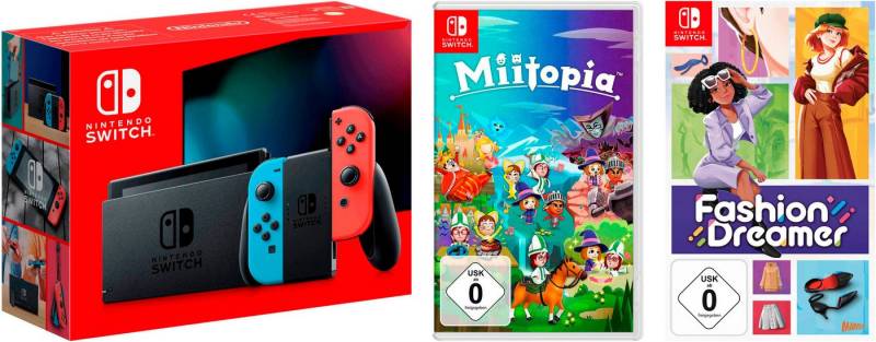 Nintendo Switch Switch r/b inkl. Fashion Dreamer und Miitopia von Nintendo Switch