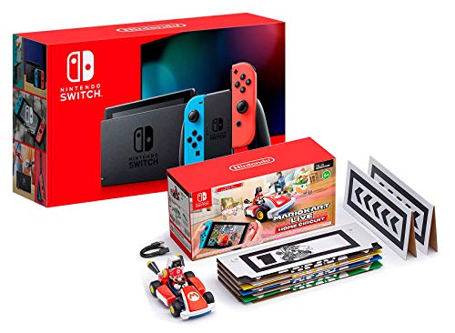 Nintendo Switch V2 32Gb Neon-Rot/Neon-Blau [neues model] + Mario Kart Live: Home Circuit - Mario von Nintendo Switch