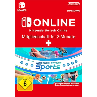 Nintendo Switch Sports + NSO 90 days - Nintendo Digital Code von Nintendo of Europe GmbH